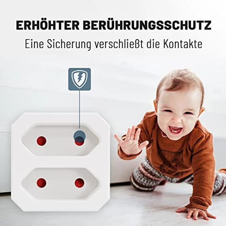 greate 3X Doppelstecker für Steckdose 2fach bis zu 1100W - Steckdosenadapter 2fach weiß, zweifach Steckdosenadapter, Stecker 2fach, Doppelsteckdose, Steckdosen Adapter 2 Fach, Eurostecker Verteiler – Bild 4