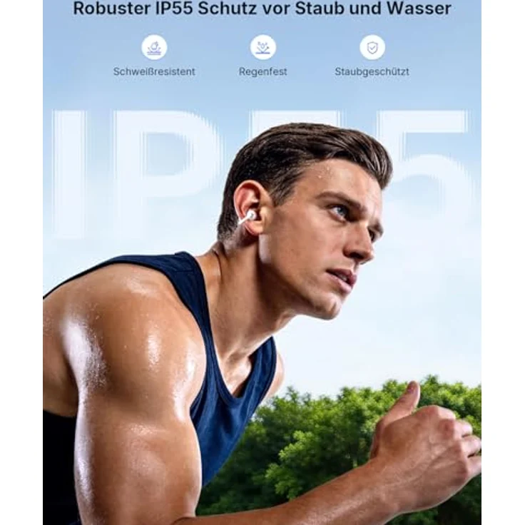 EarFun Clip 2 Weiß Open-Ear Bluetooth-Kopfhörer, Clip-On Earbuds, Hi-Res Audio mit LDAC, 12-mm-Titan-Treiber, 40 Std. Akku, IP55 – Bild 7