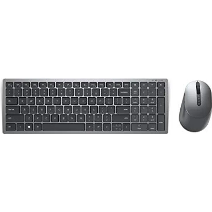 Dell KM7120W Kabelloses Bluetooth-Tastatur- und Maus-Set mit Mehreren Geräten, italienisches QWERTY, Titangrau