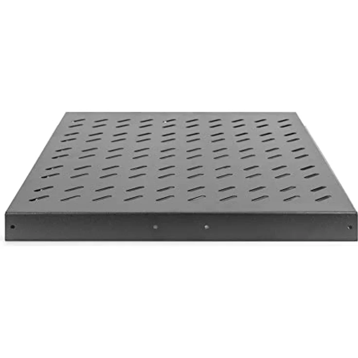 Digitus DN-19 TRAY-2-800SW, Ausziehbarer Fachboden für 19" Netzwerkschränke, RAL 9005 Schwarz, Tragfähigkeit bis 25 kg – Bild 4