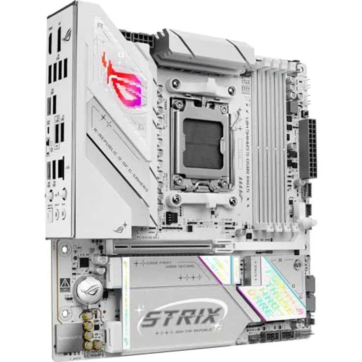Asus ROG Strix B850-G Gaming WiFi, High-End Mainboard für Intel 13/14. Gen, DDR5-Unterstützung, RGB, Weiß – Bild 4