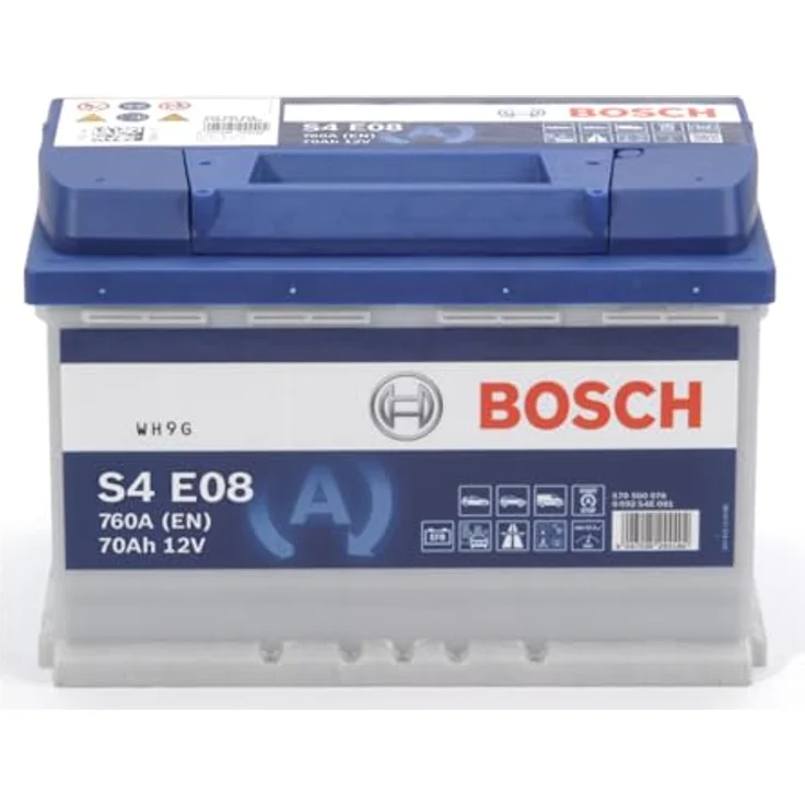 Bosch S4E Starterbatterie 0092S4E081, 12V, 70Ah, Kälteprüfstrom 760A, EFB-Batterie – Bild 2