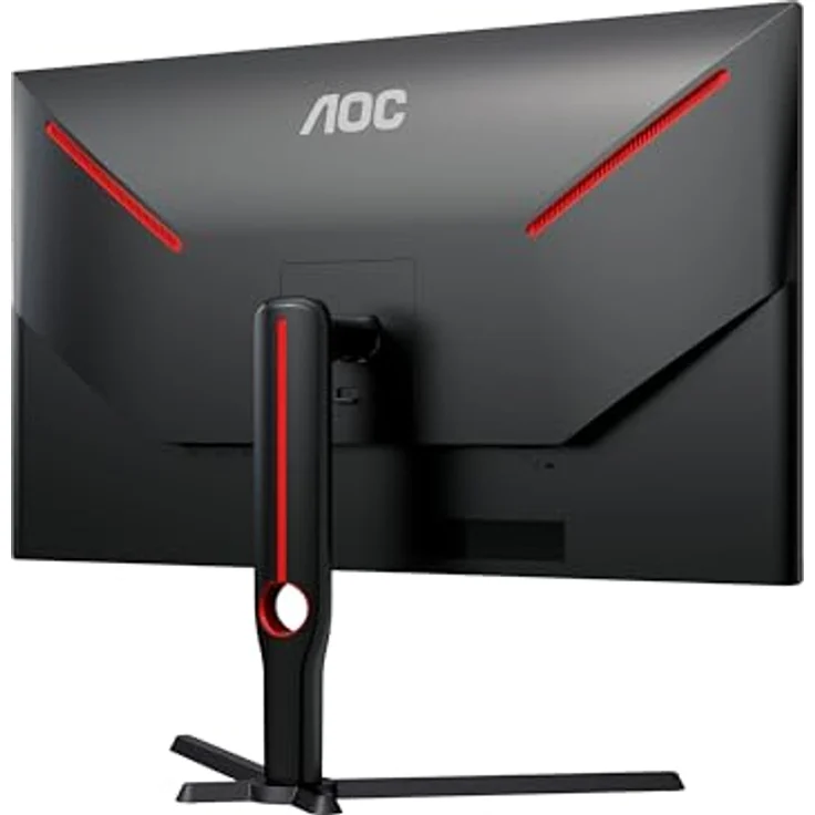 AOC Gaming U32G3X - 32 Zoll 4K UHD Monitor, IPS, 144Hz, G-Sync kompatibel, Höhenverstellbar, HDR400 (Schwarz/Rot) – Bild 5