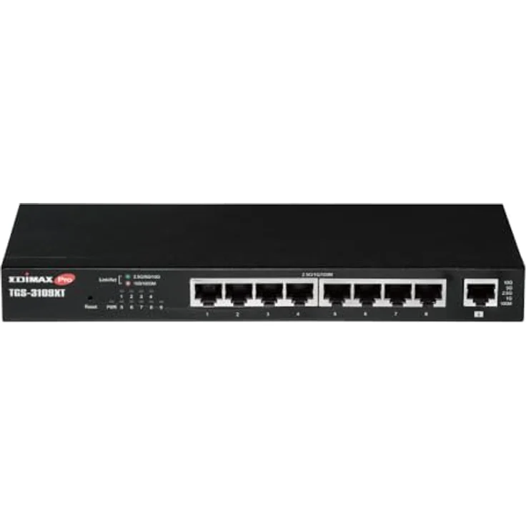 Edimax TGS-3109XT - 8-Port 2.5GbE Web Smart Switch with 1 10GbE Multi-Gigabit Port, 5-Speed RJ45-Ports, 44.64Mpps Weiterleitungsrate, Black – Bild 2