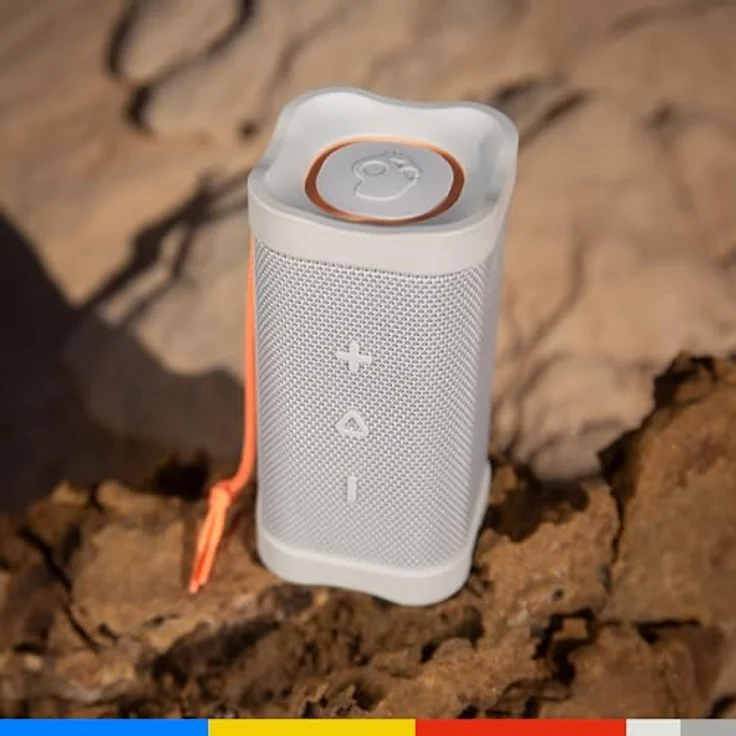Skullcandy Terrain XL, Tragbarer Bluetooth-Lautsprecher, Wasserdicht (IPX7), 18 Stunden Akkulaufzeit, True-Wireless-Stereo, Cremefarben – Bild 5