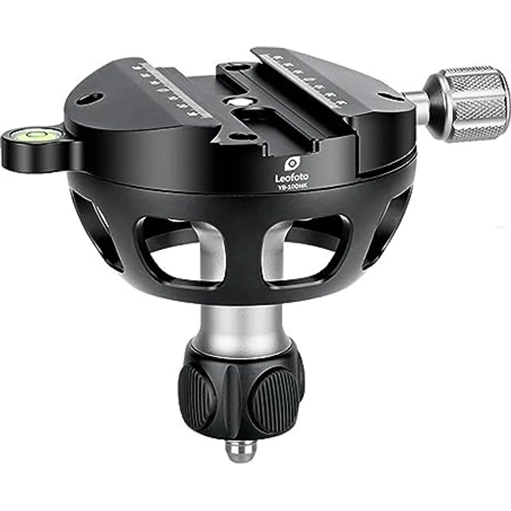 LEOFOTO YB-100MK, Nivelliereinrichtung 100mm mit Gewinde & Arca-Swiss Aufnahme, inkl. Wasserwaage und Anti-Dreh-Setschrauben, Metall - luftfahrt-aluminiumlegierung – Bild 1