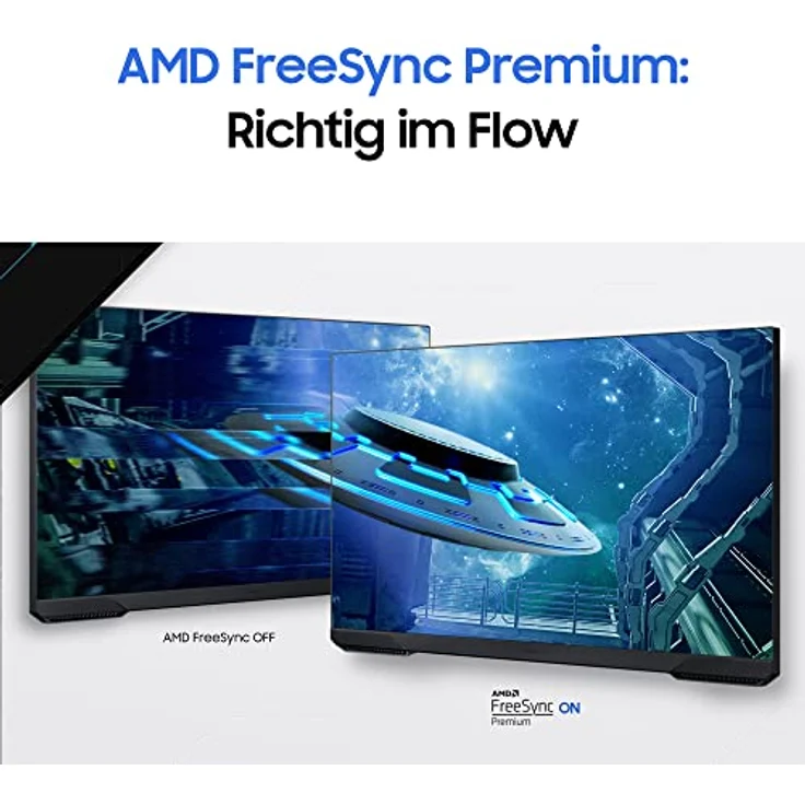 Samsung Odyssey Gaming Monitor G3A LS27AG304NR, 27 Zoll, VA-Panel, Full HD-Auflösung, AMD FreeSync Premium, Reaktionszeit 1 ms (MPRT), Bildwiederholrate 144 Hz, Schwarz – Bild 5