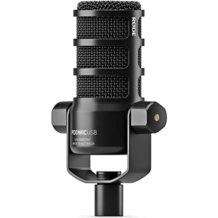 Rode Podmic USB XLR Mikrofon + PSA-1+ Plus Gelenkarm-Stativ + keepdrum XLR-Kabel – Bild 4