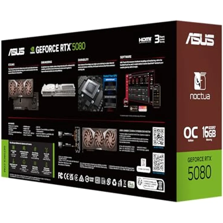 ASUS GeForce RTX 5080 Noctua OC - 16GB GDDR7 RAM - Grafikkarte – Bild 10