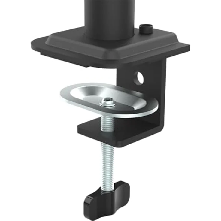 Cabletech UDT01-C024, Zwei-Monitorhalterung für 17"-32" Monitore, höhenverstellbar, schwarz – Bild 5