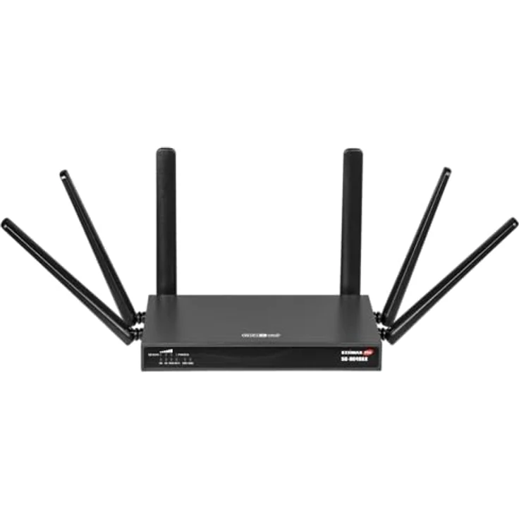 Edimax WL-Router 5G-8649AX, 5G NR AX1800 Business WiFi Router mit bis zu 1775 Mbit/s, automatischer Ausfallsicherung, MU-MIMO, Schwarz – Bild 2