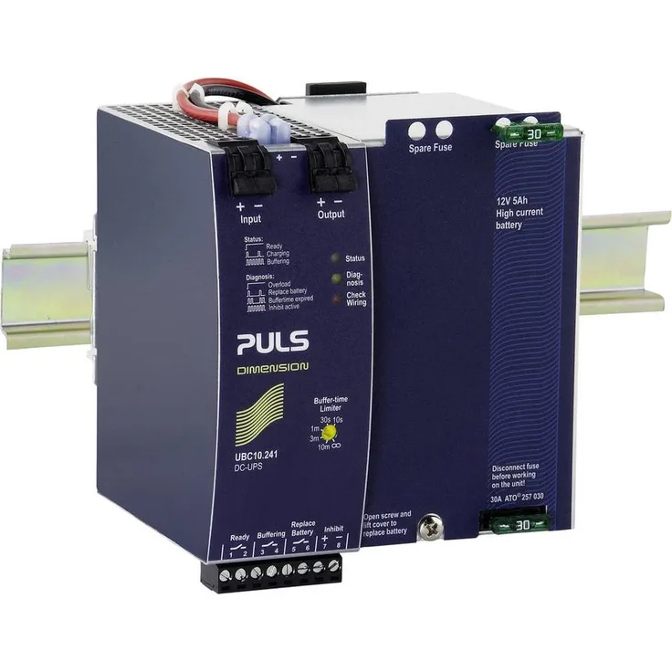 PULS USV-Schaltmodul DIMENSION UBC1 (360 W), USV, mit integrierter Pufferbatterie, von PULS