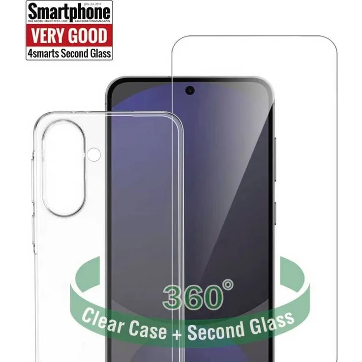 4Smarts Backcover Samsung Galaxy A37 Transparent, 360° Rundumschutz mit 9H-Schutzglas für optimale Display-Sicherheit