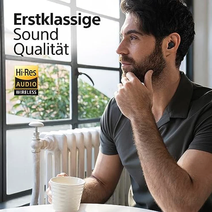 Sony WF-1000XM5 Kabellose Noise Cancelling Kopfhörer, Bluetooth, In-Ear-Kopfhörer, Mikrofon, bis zu 24 Stunden Akkulaufzeit, Schnellladefunktion, IPX4, iOS & Android kompatibel - Schwarz – Bild 4