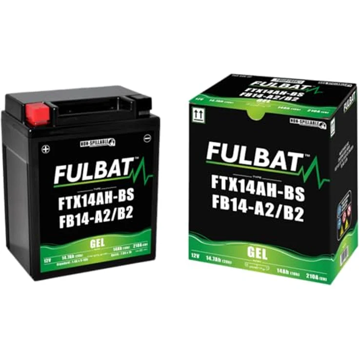Fulbat FB14L-A2 GEL, wartungsfreie VRLA-Batterie, wasserdicht und für kaltes Wetter geeignet – Bild 5