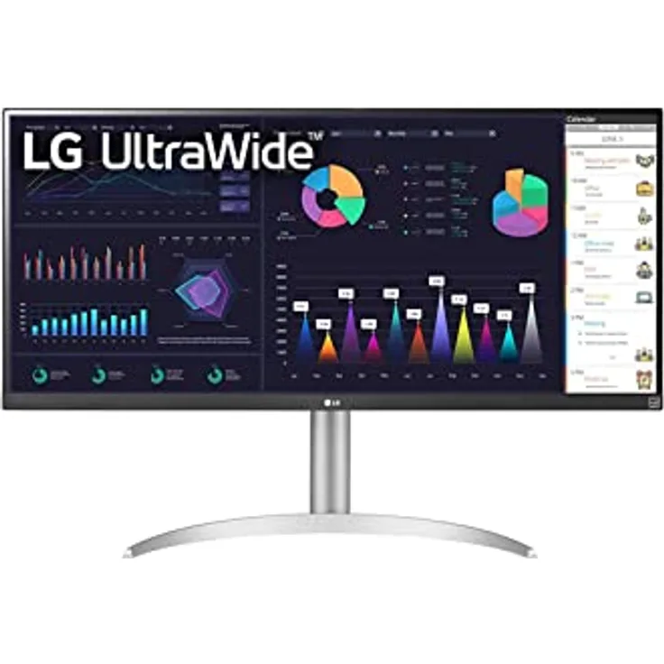 LG 34WQ650-W Office-Monitor 86,4 cm (34") WFHD LCD Silber, Weiß