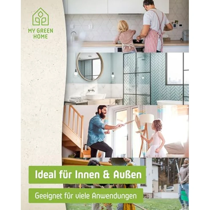 My Green Home Montagekleber 300ml, sofort haftend, extrem langlebig, für alle Materialien, temperaturbeständig, emissionsarm, weiß – Bild 5