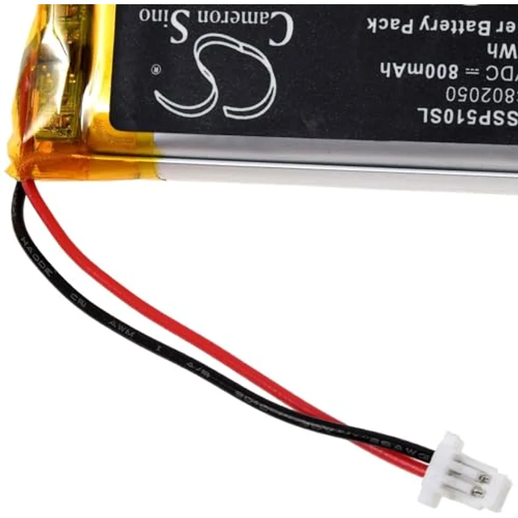 akku-net Akku für Sena SRL2 GT-Air II Motorrad-Headset, 800mAh Li-Polymer, 3,7V, schwarz – Bild 3
