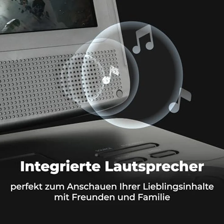 Denver MT1097, Tragbarer DVD-Player mit 10 Zoll drehbarem Bildschirm, USB-Anschluss und Kopfstützenhalterung, Modell 2023 – Bild 4
