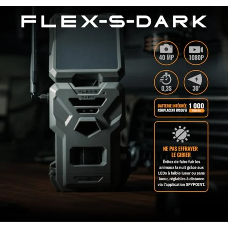 Spypoint FLEX-DARK, Wildkamera Twin Pack mit 40 MP Auflösung, 1080p Full HD Video und 30 m Reichweite – Bild 3