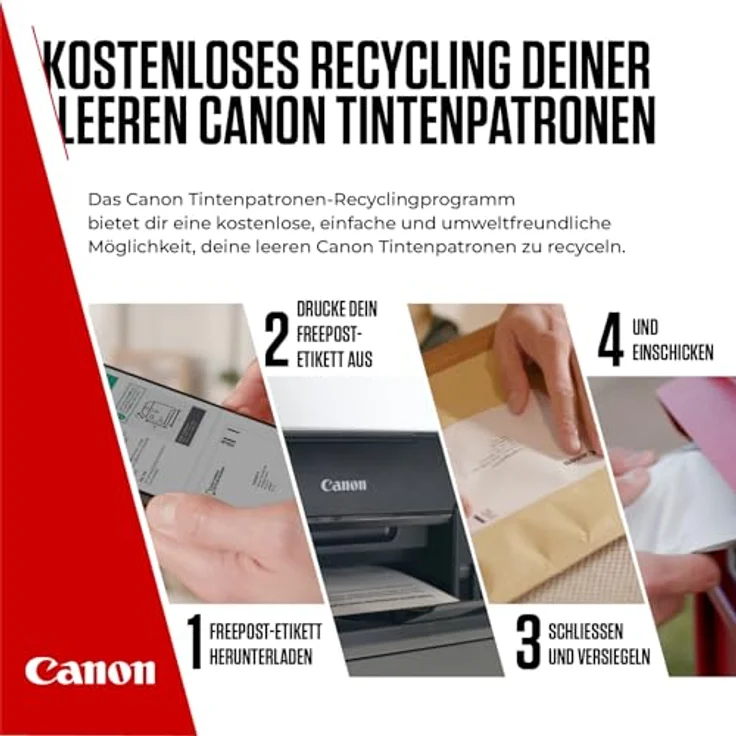 Canon PG-540L + CL-541XL Photo Value Pack, Tintenpatronen mit schwarzer und mehrfarbiger Tinte für brillante Ausdrucke – Bild 8