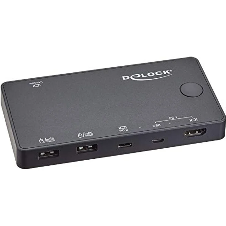 DeLOCK HDMI / USB-C KVM Switch 4K 60 Hz mit USB 2.0 (11477) – Bild 2