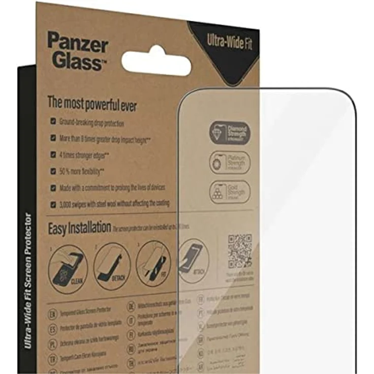 PanzerGlass Screen Protector Apple iPhone 14 Pro | Ultra-Wide Fit – Bild 4