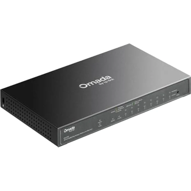 TP-Link Omada ES210GP, Netzwerk Switch mit 10 Ports, 8x PoE+ und 63 Watt Leistung, Schwarz – Bild 4