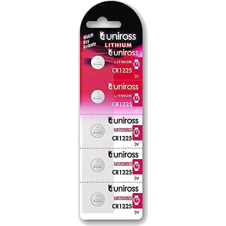 UNIROSS Boton Lithium CR1225 3V Blister*5 CAJA 1 UNIDADES