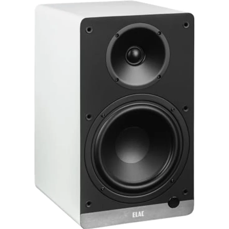 ELAC DCB61, Kompakt Lautsprecher Debut ConneX, aktiv/passiv, HDMI, USB, Phono & Bluetooth, exzellenter Klang, Weiß – Bild 1