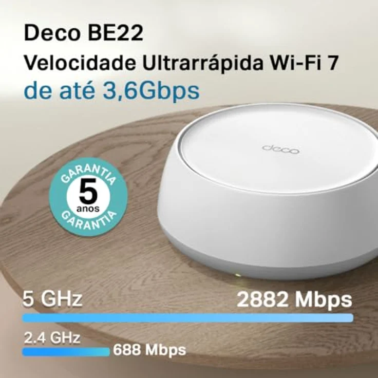 TP-Link Deco BE22, Wifi 7 Home Mesh Router mit 2882 Mbps, Gigabit-Ports und Alexa-Kompatibilität, 2-Pack – Bild 4