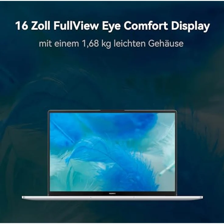 HUAWEI MateBook D 16 2024, 12th Gen Intel Core i5, 8GB RAM, 512GB SSD, 16 Zoll FullView Display, 1,68 kg leichten Gehäuse, Windows 11 Home, Space Gray, Deutsche Version – Bild 2