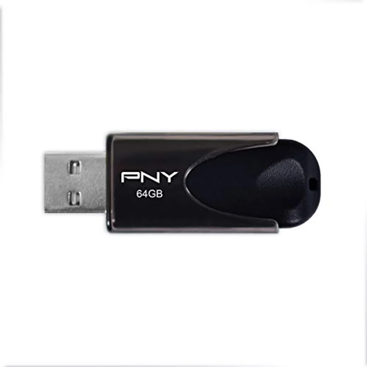 PNY Attaché 4 USB-2.0-Stick 64GB schwarz – Bild 2