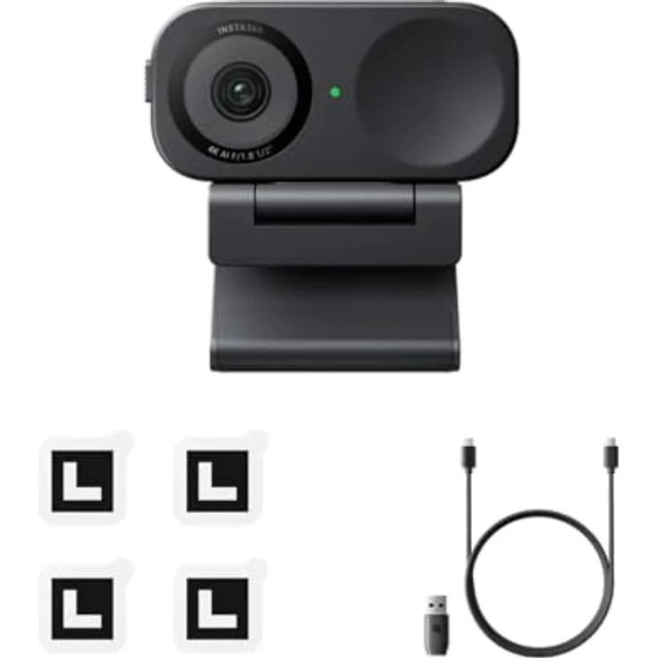 Insta360 Link 2 C 4K-Webcam mit AI, Pro-Audio, Gestensteuerung, HDR, Deskview – Integrierter Datenschutz – Bild 2