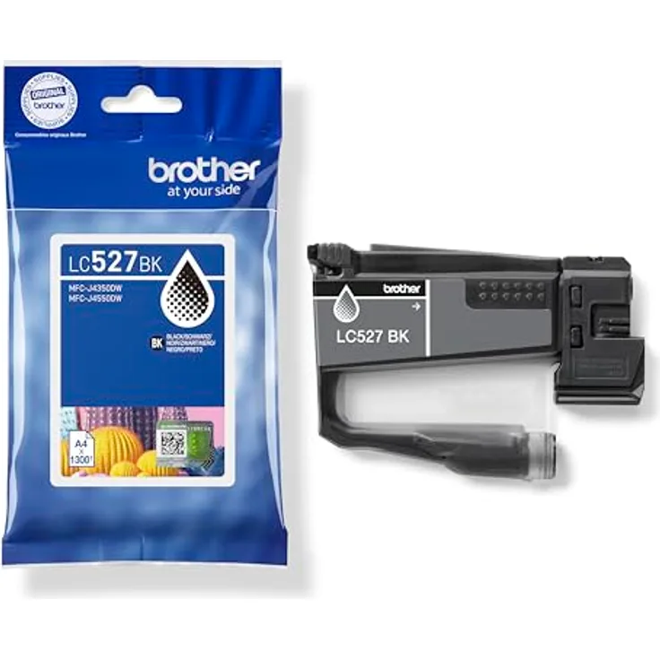 Brother LC527BK, Druckerpatrone, schwarze Premium-Pigmenttinte für MFC-J4350DW, nachhaltige Herstellung