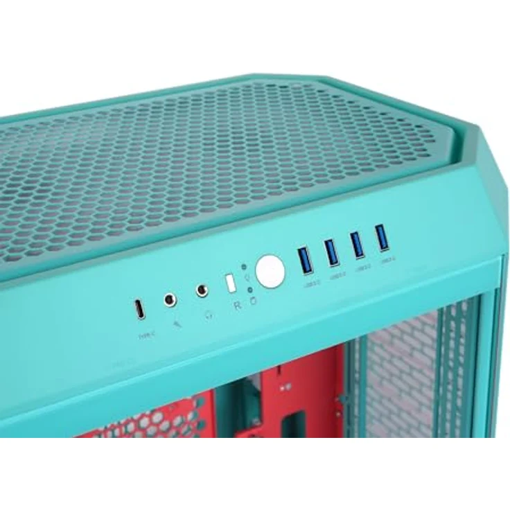 Thermaltake The Tower 600 Mid Tower Chassis, vertikales Design mit Hidden Connector, Mint Strawberry – Bild 5