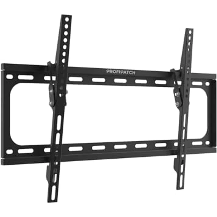 Profipatch TV Halterung Slim, für TVs 37-70 Zoll bis 60 kg Tragkraft, schwarze feste Montage – Bild 1