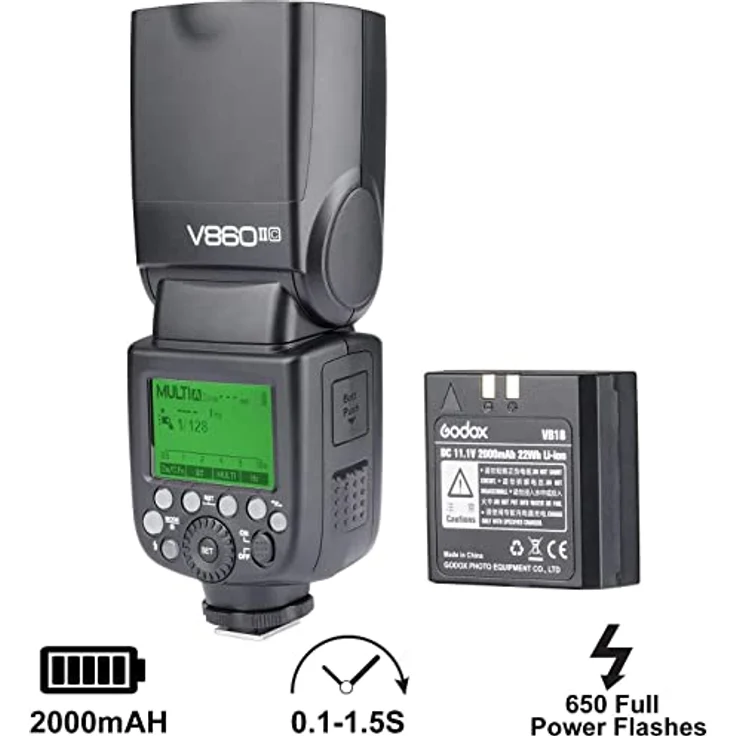 Godox V860II-C Blitzgerät für Canon DSLR-Kamera – Bild 6