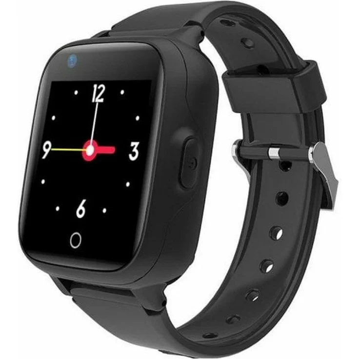 Leotec Smartwatch Kids Allo Plus, 4G GPS, Echtzeit-Standortverfolgung, 1,4 Zoll IPS-Touchscreen, Schwarz