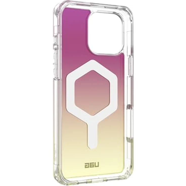 URBAN ARMOR GEAR Plyo MS Case kompatibel mit Apple iPhone 16 Pro Max Hülle (Wireless Charging / Magnetisches Aufladen kompatibel, Air-Soft Ecken, Erhöhter Rand) gelb / transparent / ombre – Bild 5