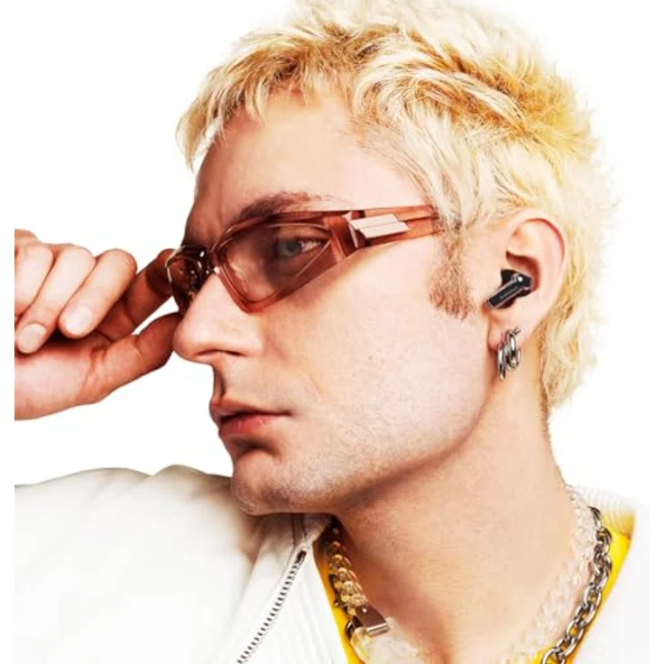 Nothing Ear (a) kopfhörer kabellos Bluetooth mit ChatGPT-Integration, ANC, Bass-Enhance-Algorithmus und bis zu 42,5 Stunden Wiedergabezeit - Schwarz – Bild 4