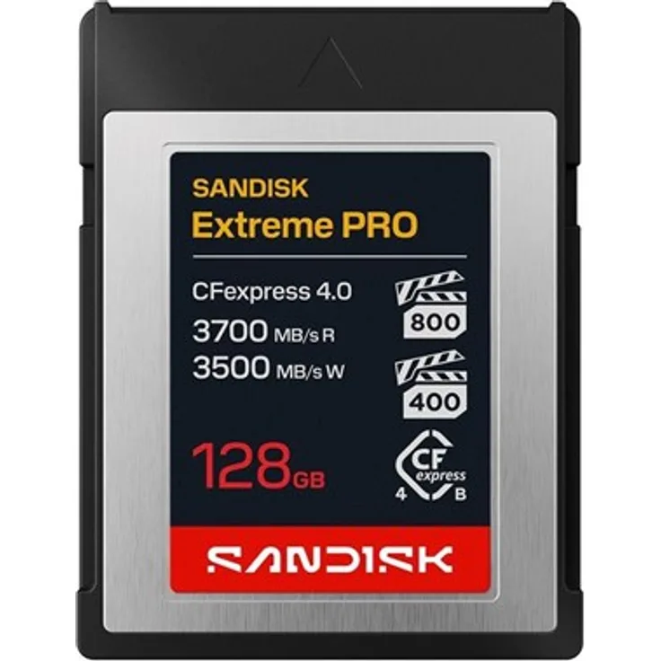 SANDISK Extreme PRO, Flash-Speicherkarte mit 128 GB, CFexpress 4.0 Type B