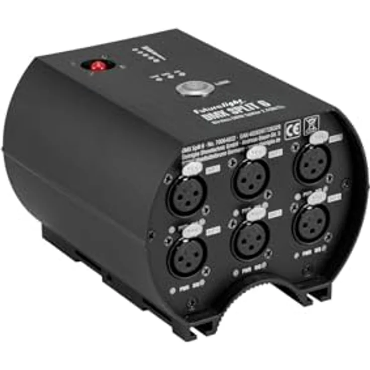 FutureLight DMX Split 6 Splitter CRMX, Lichtsteuerung mit DMX-Signalverteilung – Bild 3