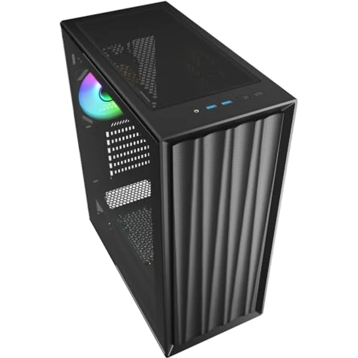 Sharkoon VK3 RGB, ATX PC Gehäuse mit erweiterbarem Airflow und Wasserkühlungs-Unterstützung – Bild 3