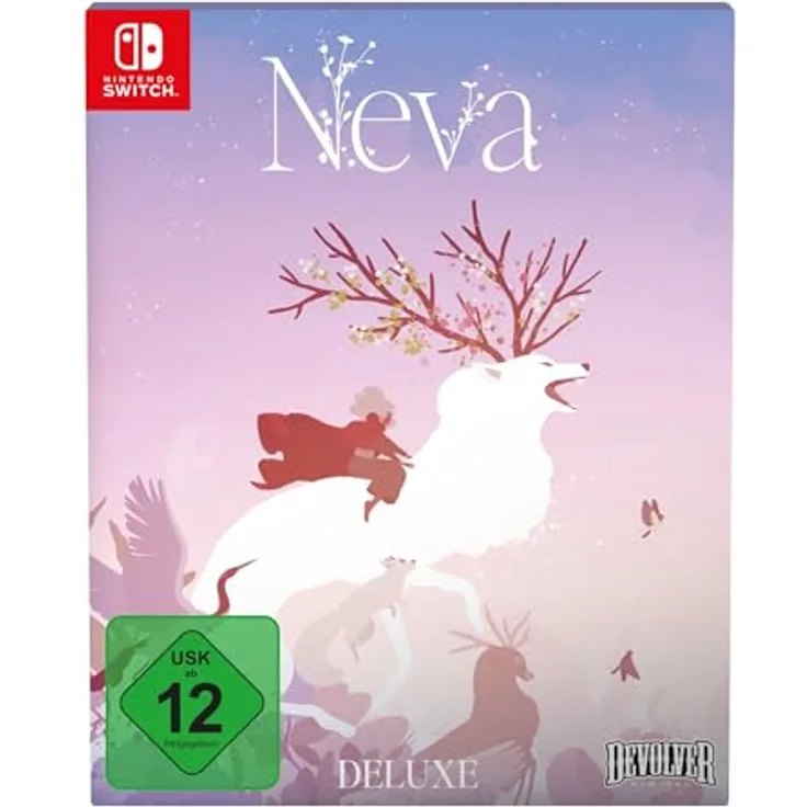 Devolver Digital Neva Devolver Deluxe Edition - Switch, emotional aufgeladenes Action-Abenteuer mit exklusiven Extras - gebundenes Artbook, originaler Soundtrack, Sammlerbox