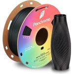 Polymaker Panchroma Matte PLA-Filament, mattes Anthrazit-Schwarz, 1,75 mm, 1 kg, für FDM-3D-Drucker, verhedderungsfrei und feuchtigkeitsgeschützt