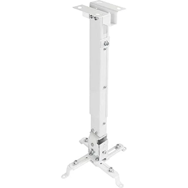 TooQ PJ2012T-W - Verstellbare Neigung der Decke und einstellbar für Projektor bis zu 20 kg Gewicht, höhenverstellbar von 130mm bis 650mm, Neigung +-- 15 °, weiß – Bild 2