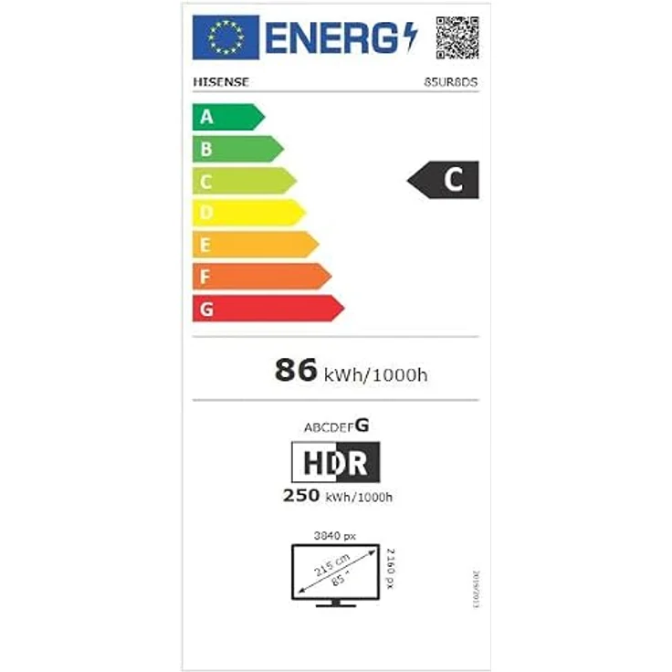 HISENSE 85UR8DS RGB MiniLED 4K TV, 85 Zoll (215,9 cm) UHD 4K, SMART TV – Bild 17