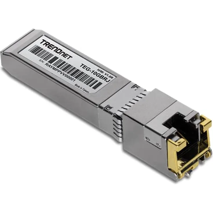 TRENDnet 10G RJ-45 Copper SFP+ Module TEG-10GBRJ, Copper, 10000, W126278264 (TEG-10GBRJ, Copper, 10000 Mbit/s, RJ-45, SFP+, 100 m, Gigabit Ethernet)