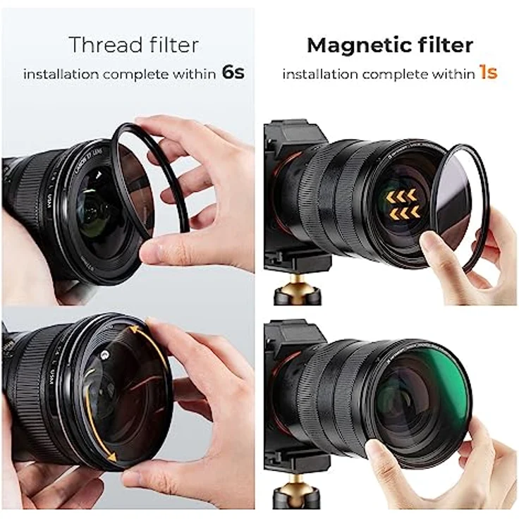 K&F Concept Nano X-Serie Magnetischer Black-Mist 1/4 Black Promist 1/4 Filter Effektfilter-62mm – Bild 5